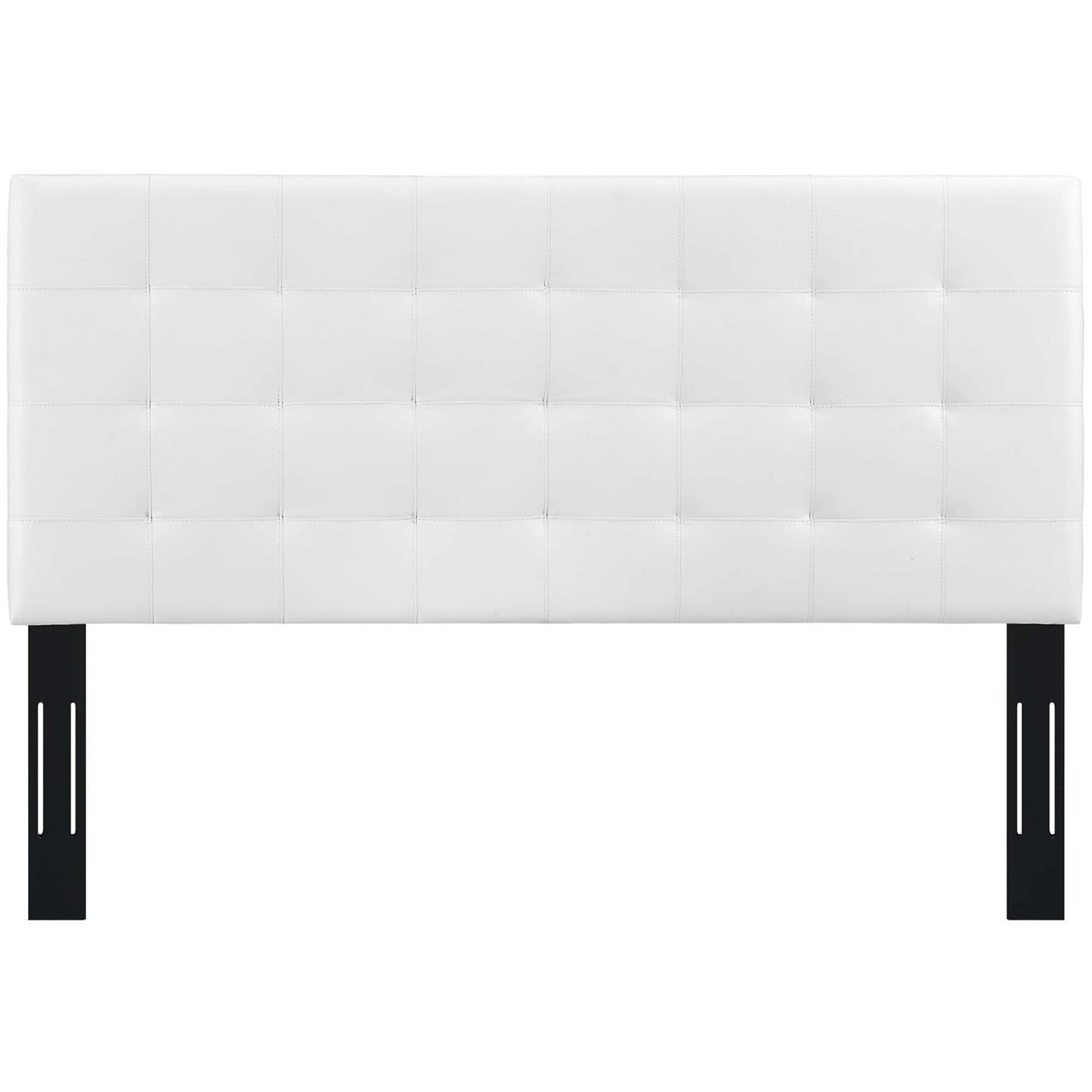 Paisley Tufted Upholstered Faux Leather Full / Queen Headboard