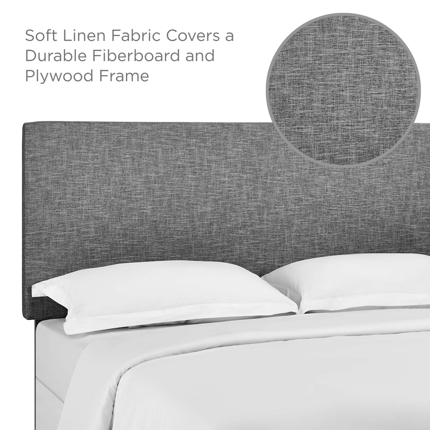 Taylor Upholstered Linen Fabric Full / Queen Headboard