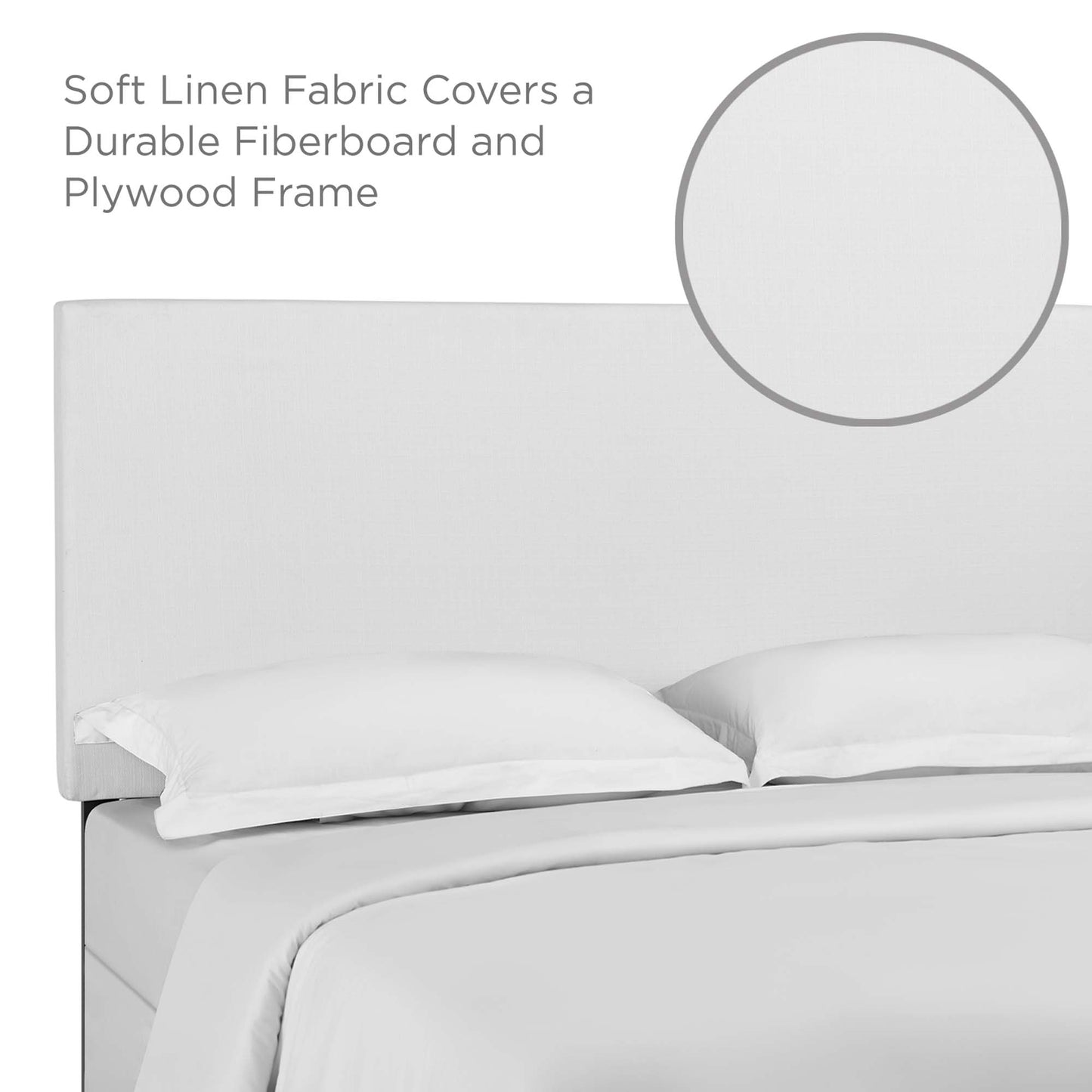 Taylor Upholstered Linen Fabric Full / Queen Headboard