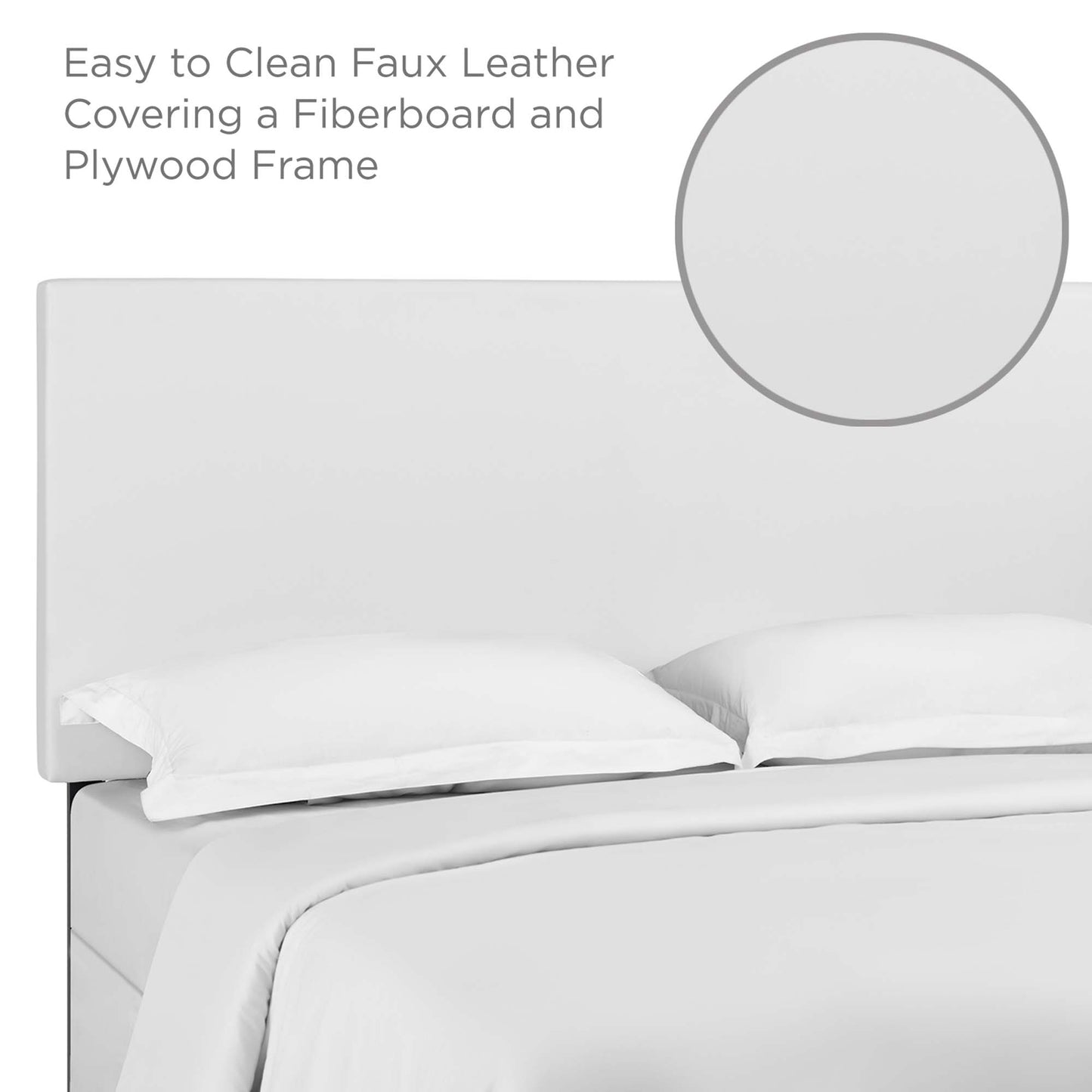 Taylor Upholstered Faux Leather Full / Queen Headboard