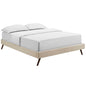 Loryn Fabric Full Bed Frame with Round Splayed Legs