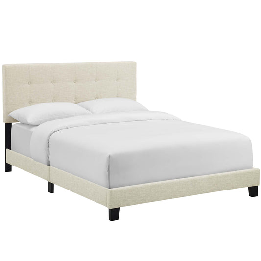 Amira Upholstered Fabric Queen Bed