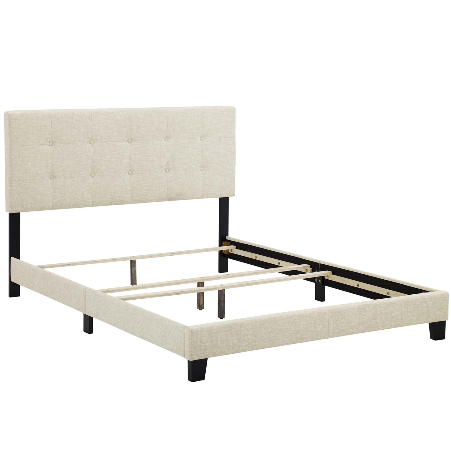 Amira Upholstered Fabric Queen Bed