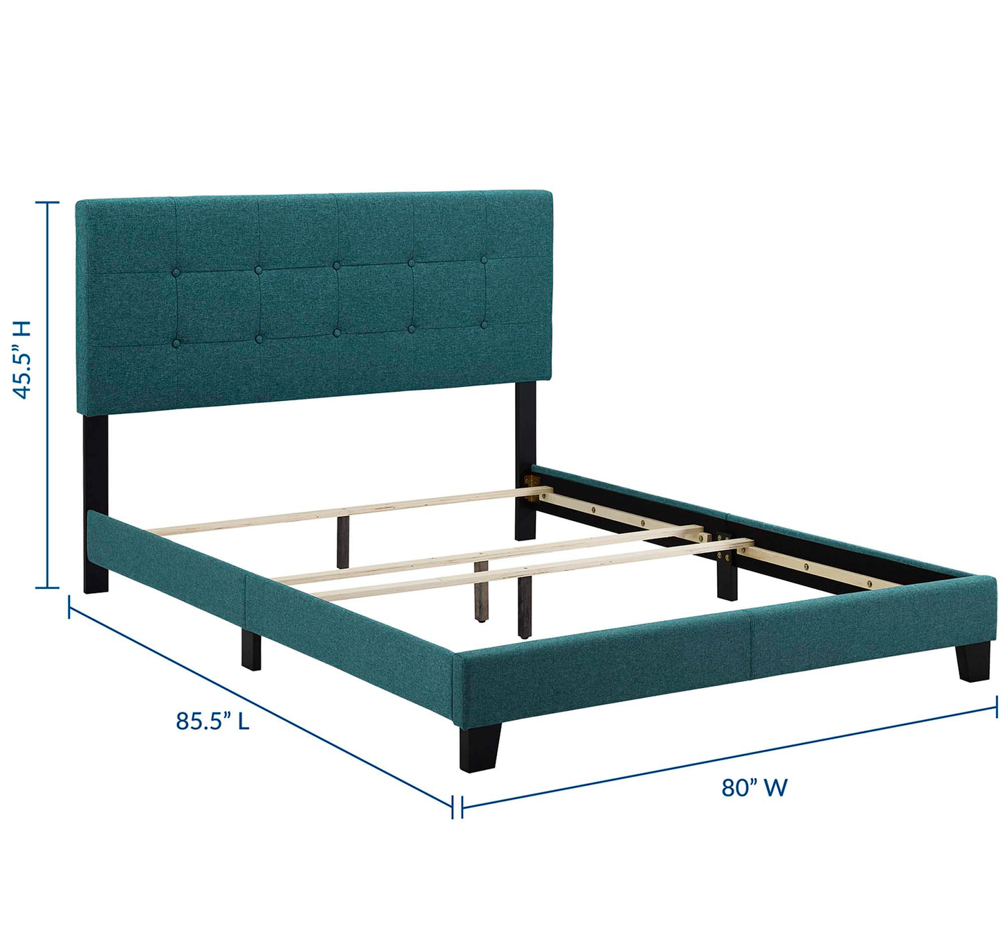 Amira Upholstered Fabric King Bed