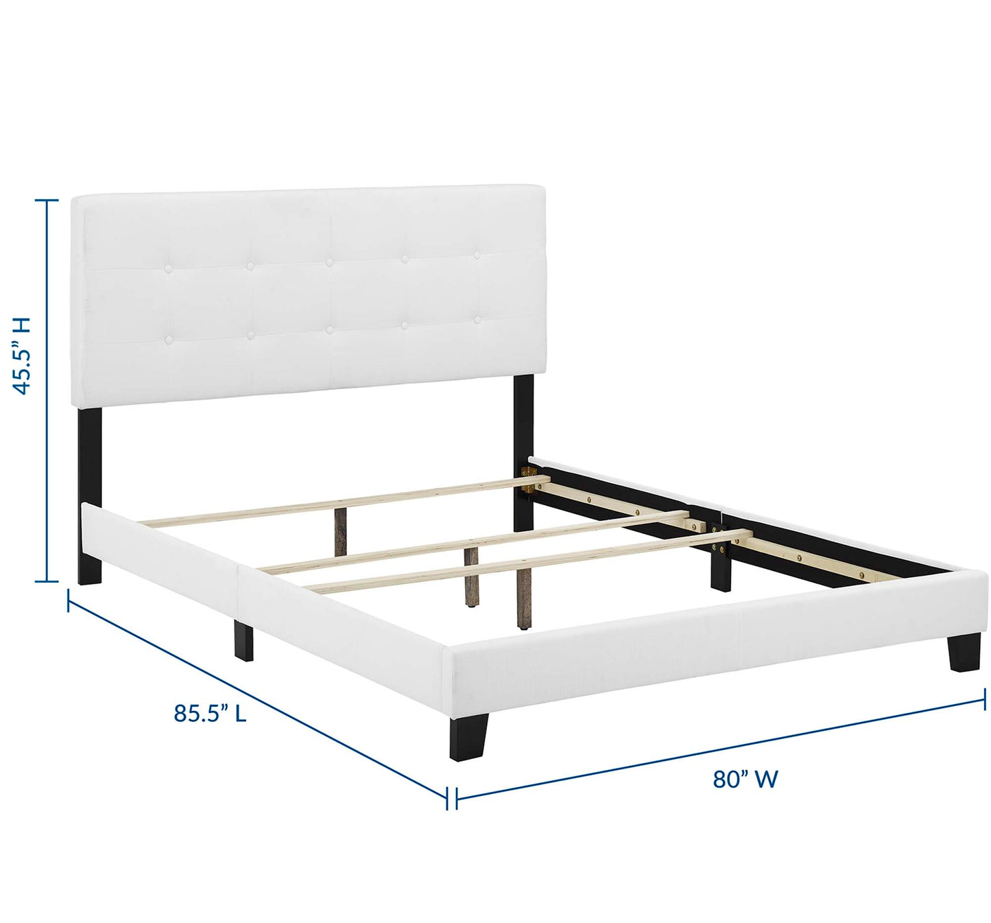 Amira Upholstered Fabric King Bed