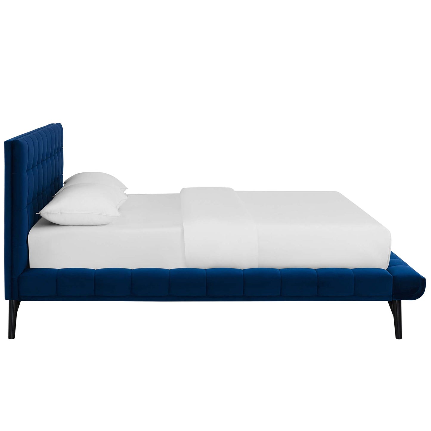 Julia Biscuit Tufted Performance Velvet Queen Platform Bed