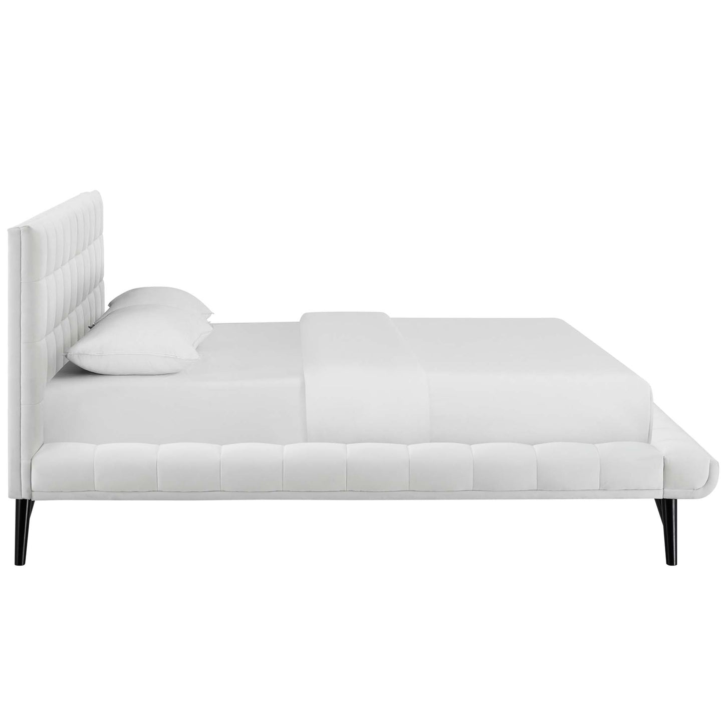 Julia Biscuit Tufted Performance Velvet Queen Platform Bed