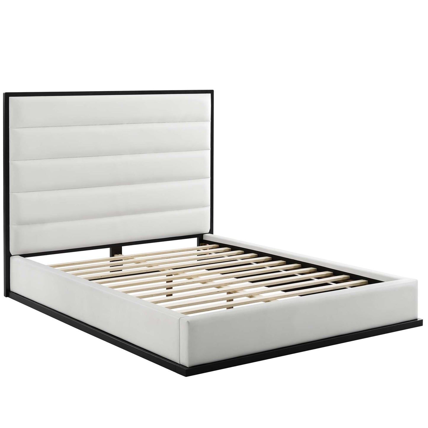 Ashland Faux Leather Queen Platform Bed