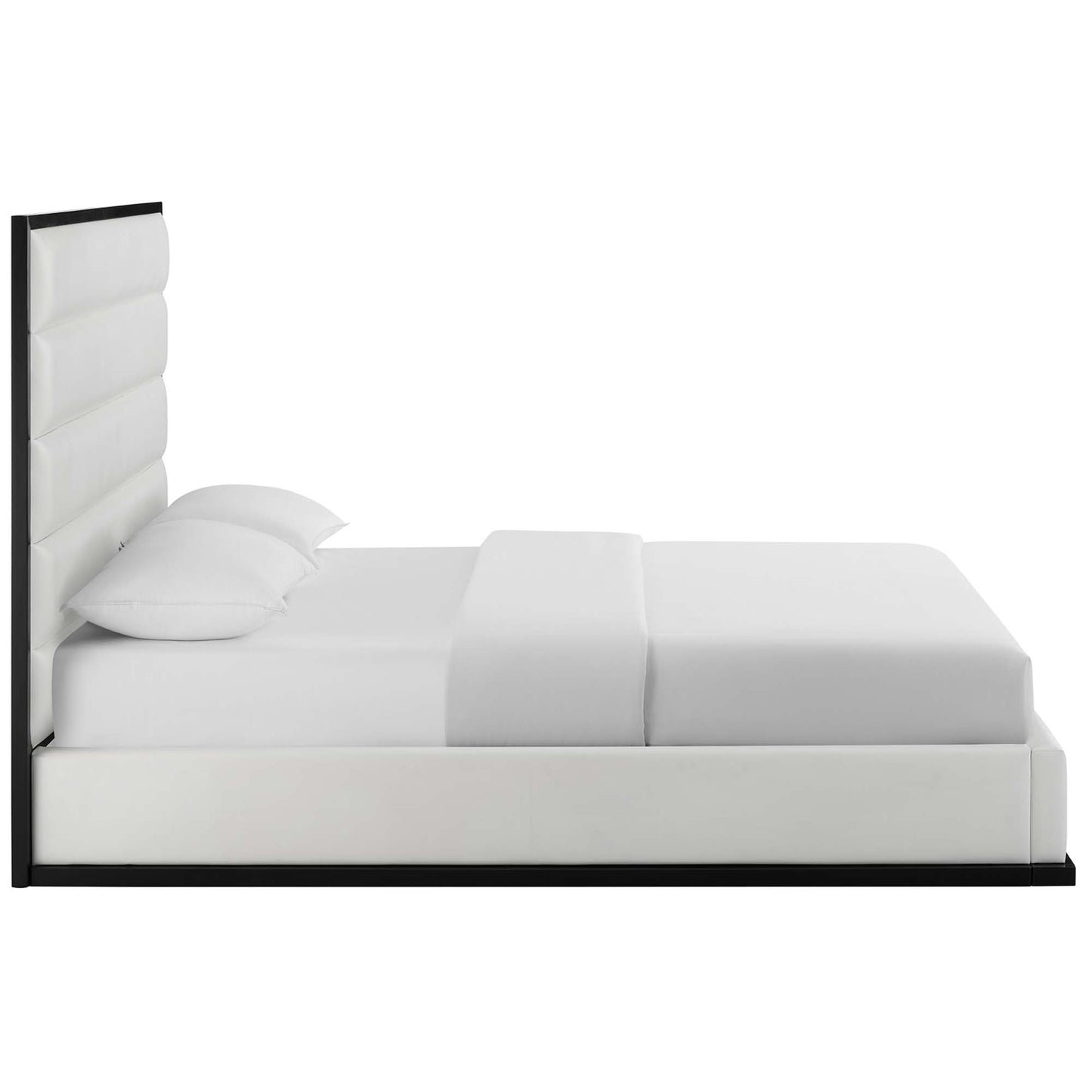 Ashland Faux Leather Queen Platform Bed