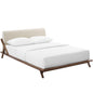 Cama Queen Luella tapizada en tela de Modway