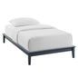 Lodge Wood Twin Platform Bed Frame