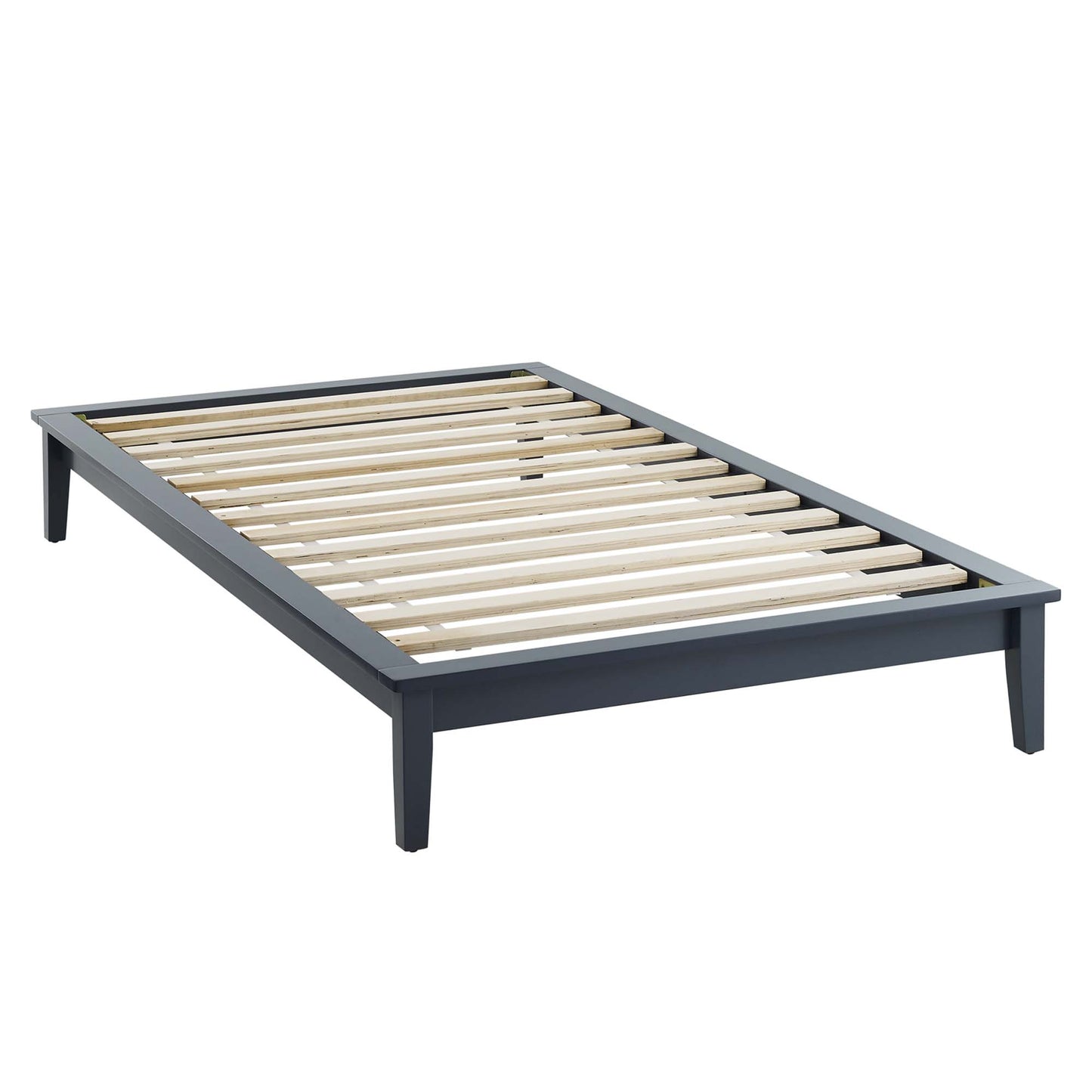 Lodge Wood Twin Platform Bed Frame