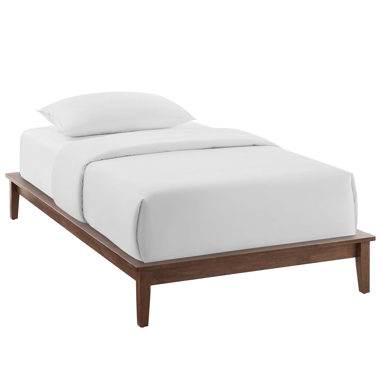 Lodge Wood Twin Platform Bed Frame