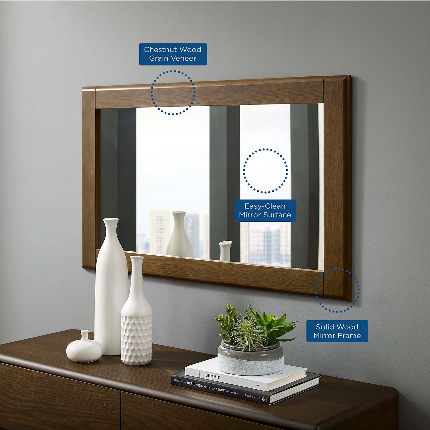 Talwyn Wood Frame Mirror