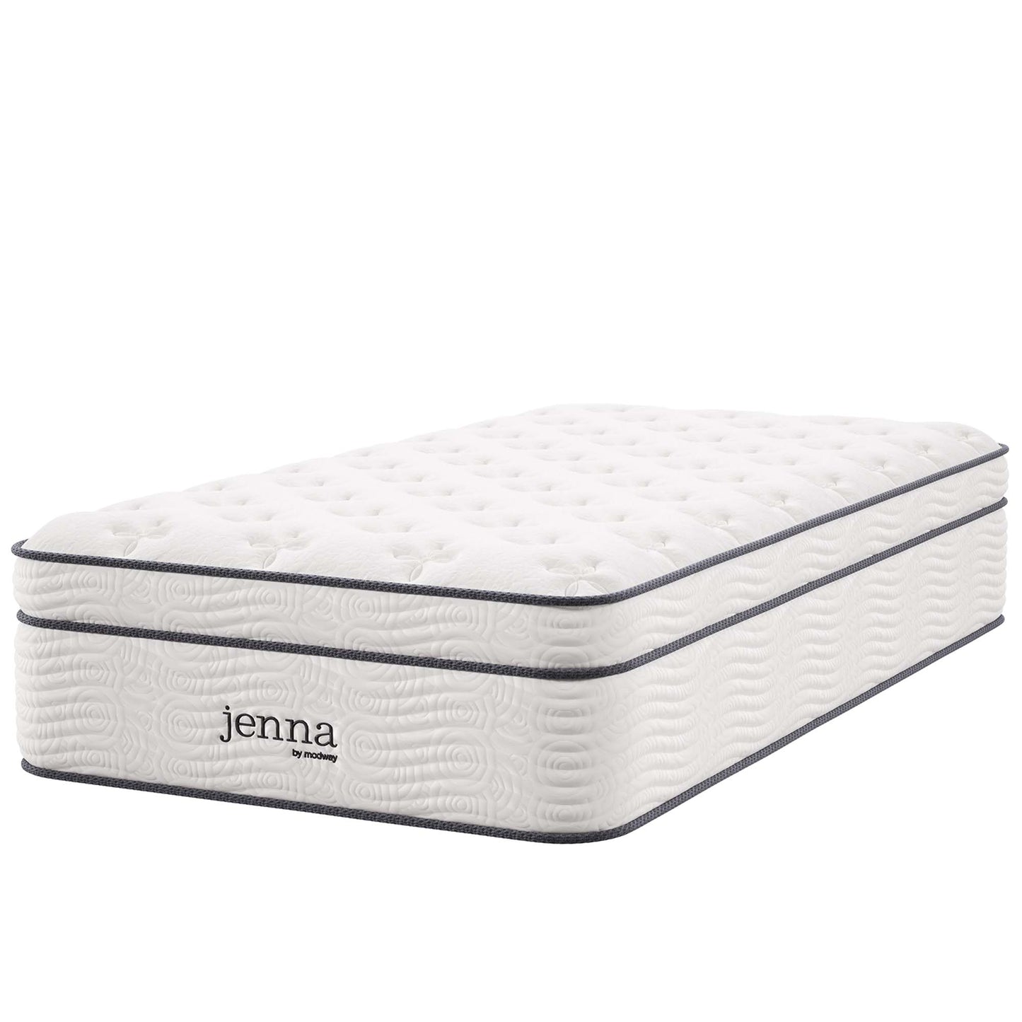 Matelas à ressorts et mousse pour lit simple Jenna 14" par Modway