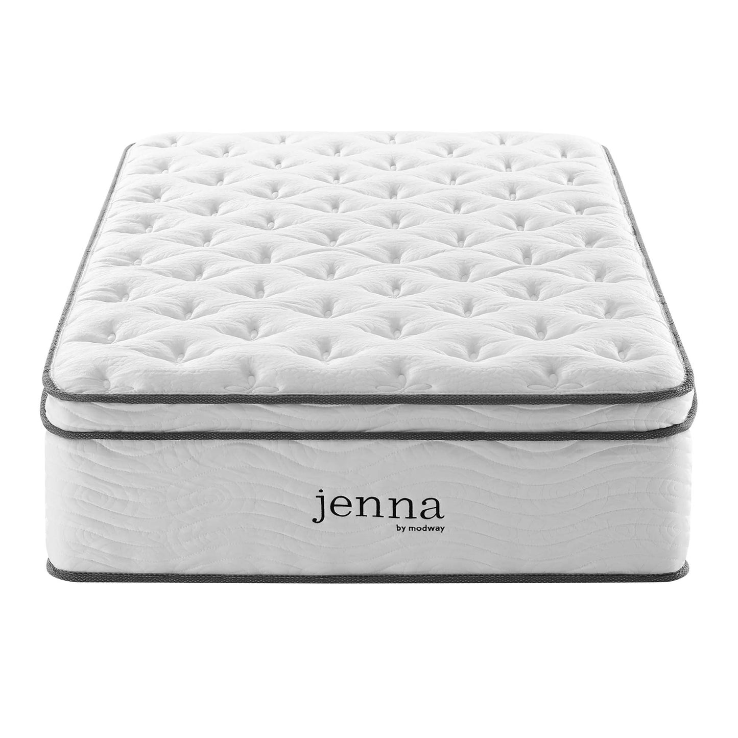 Matelas à ressorts et mousse pour lit simple Jenna 14" par Modway