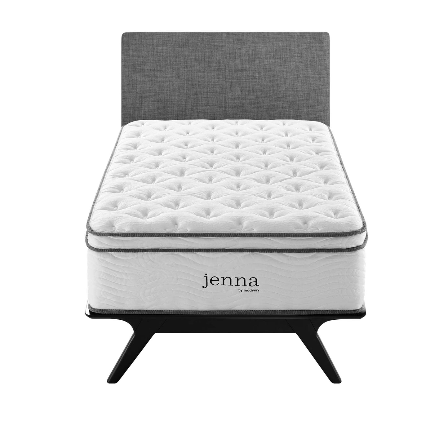 Matelas à ressorts et mousse pour lit simple Jenna 14" par Modway