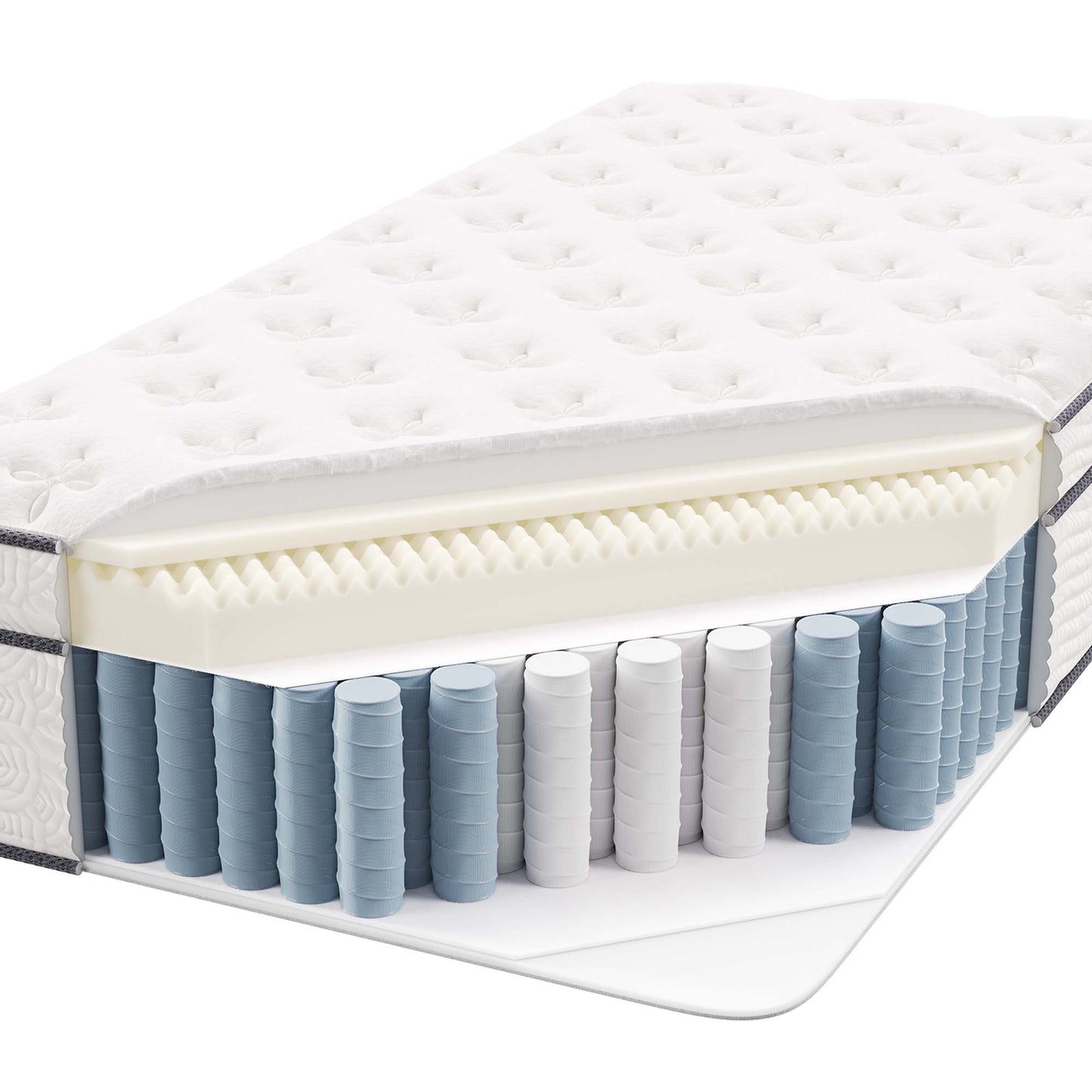 Matelas à ressorts et mousse pour lit simple Jenna 14" par Modway