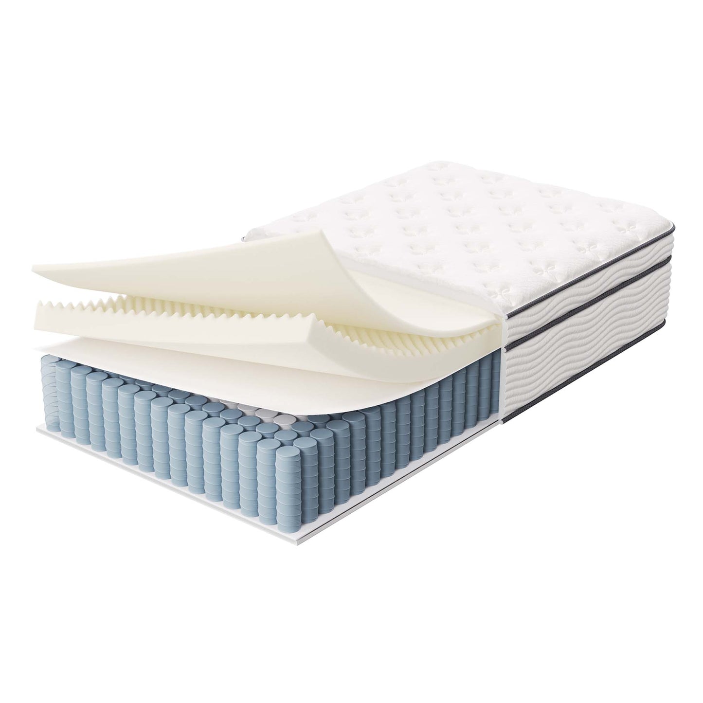 Matelas à ressorts et mousse pour lit simple Jenna 14" par Modway