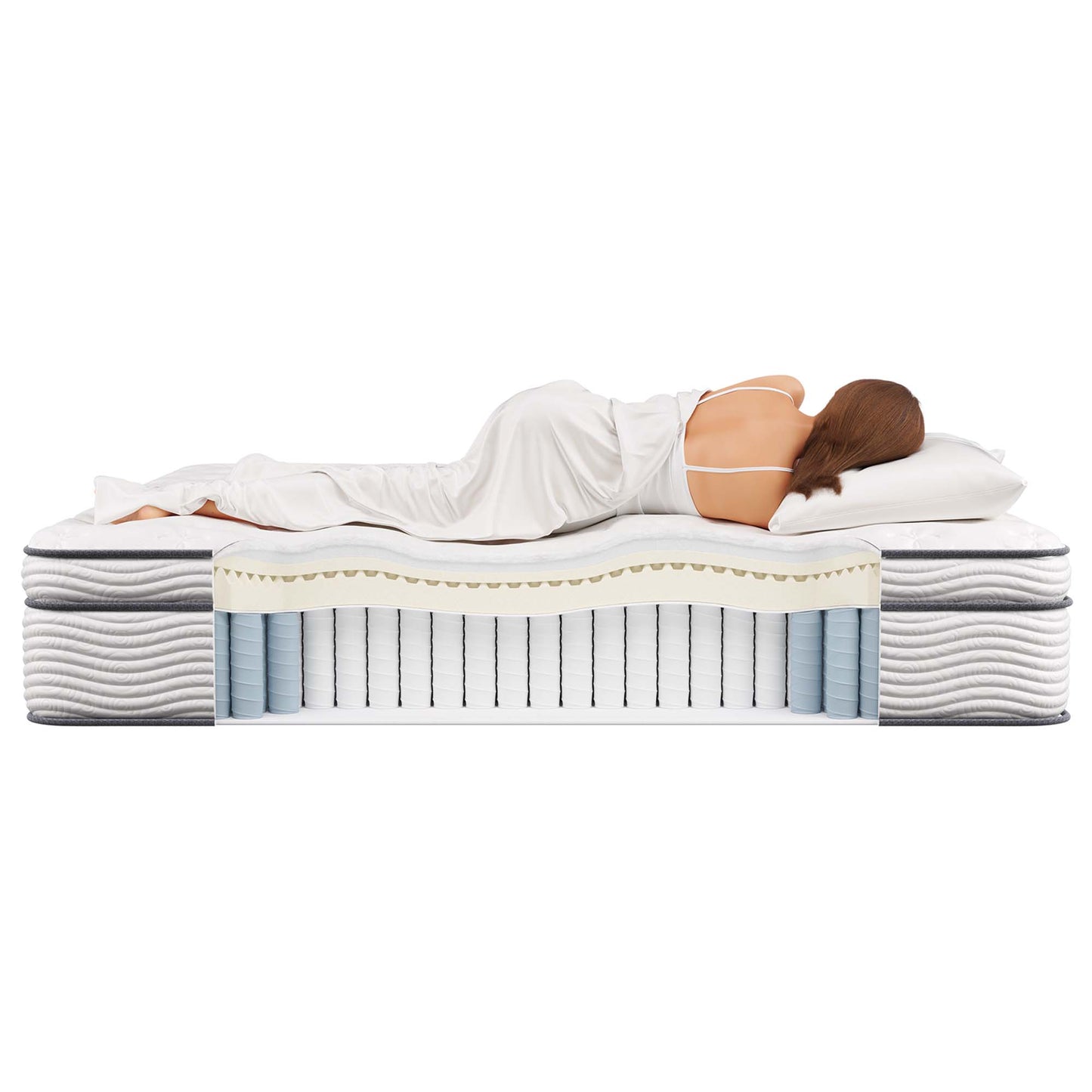 Jenna 14" Innerspring and Foam King Mattress