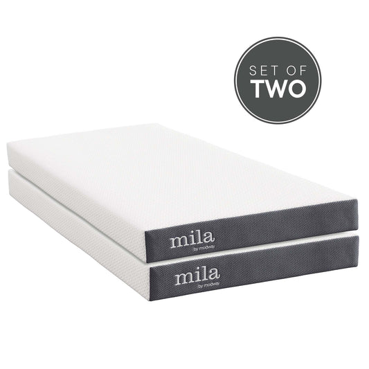 Mila 6" Foam Twin Mattress Set of 2