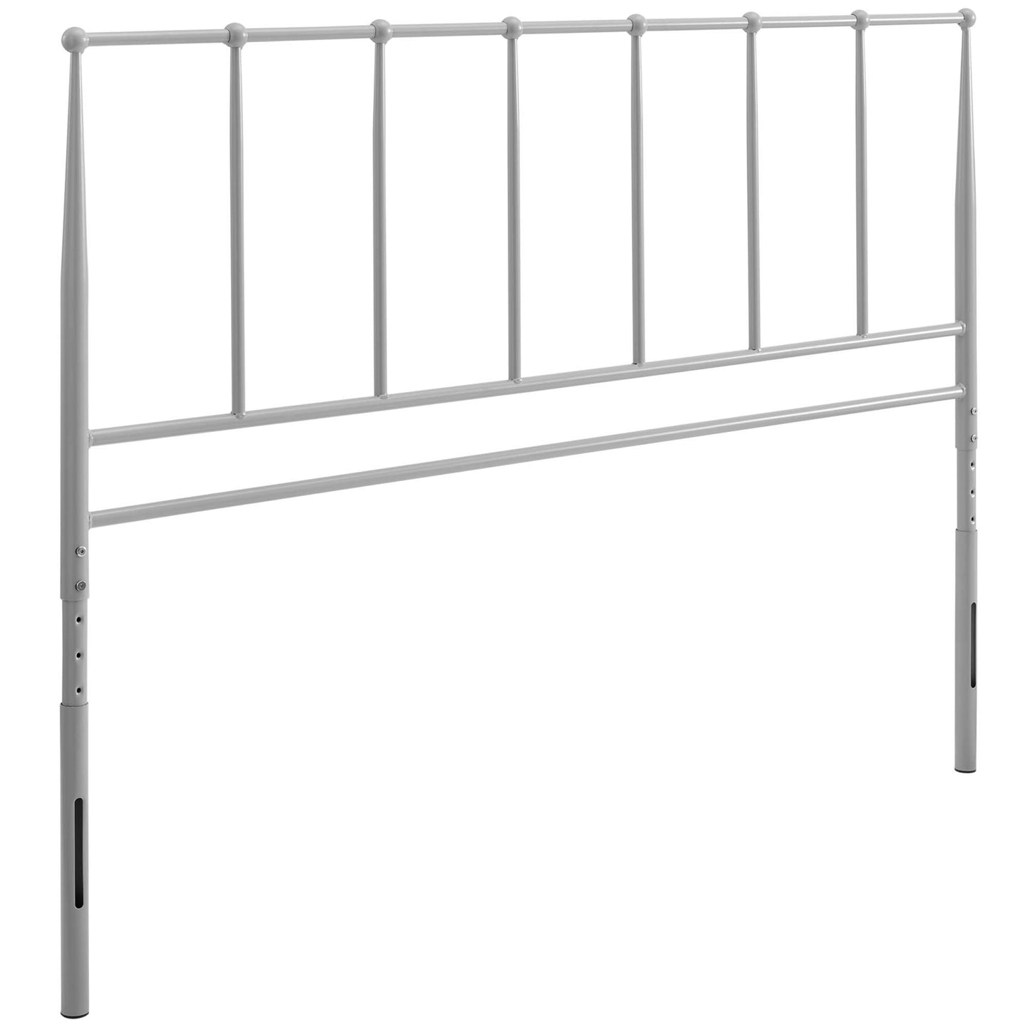 Cabecero de cama completo de acero inoxidable y metal Kiana de Modway