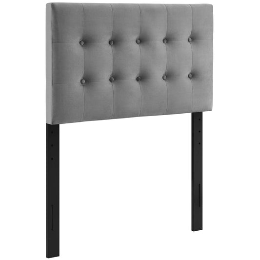 Emily Biscuit Tufted Performance Velvet Twin Headboard