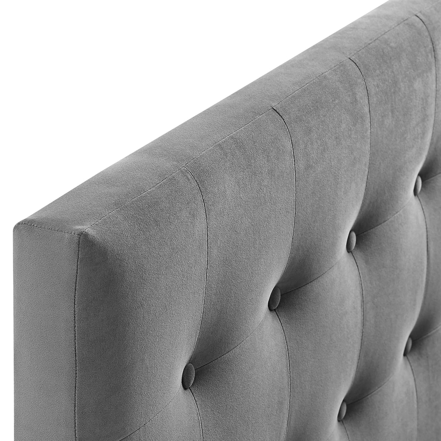 Emily Biscuit Tufted Performance Velvet Queen Headboard