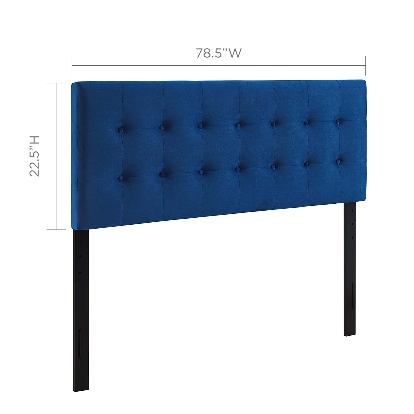 Emily Biscuit Tufted Performance Velvet King Headboard