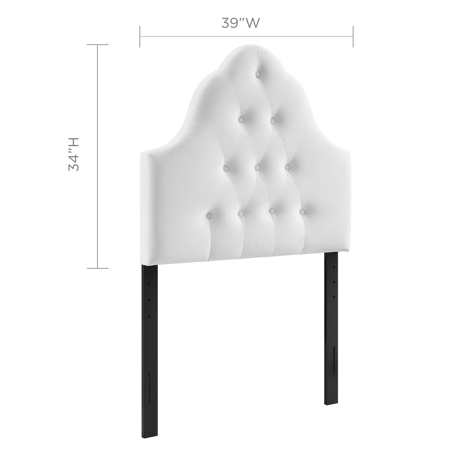 Sovereign Diamond Tufted Performance Velvet Twin Headboard