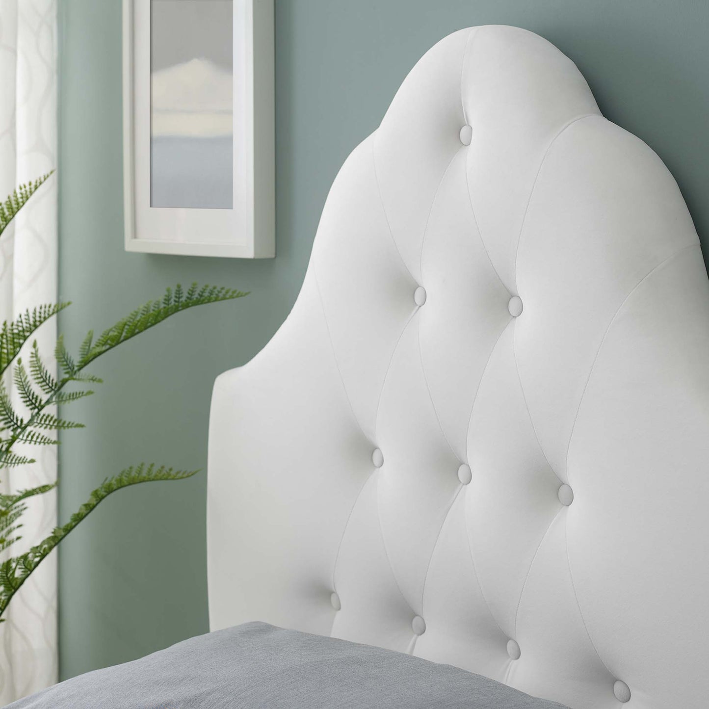 Sovereign Diamond Tufted Performance Velvet Twin Headboard