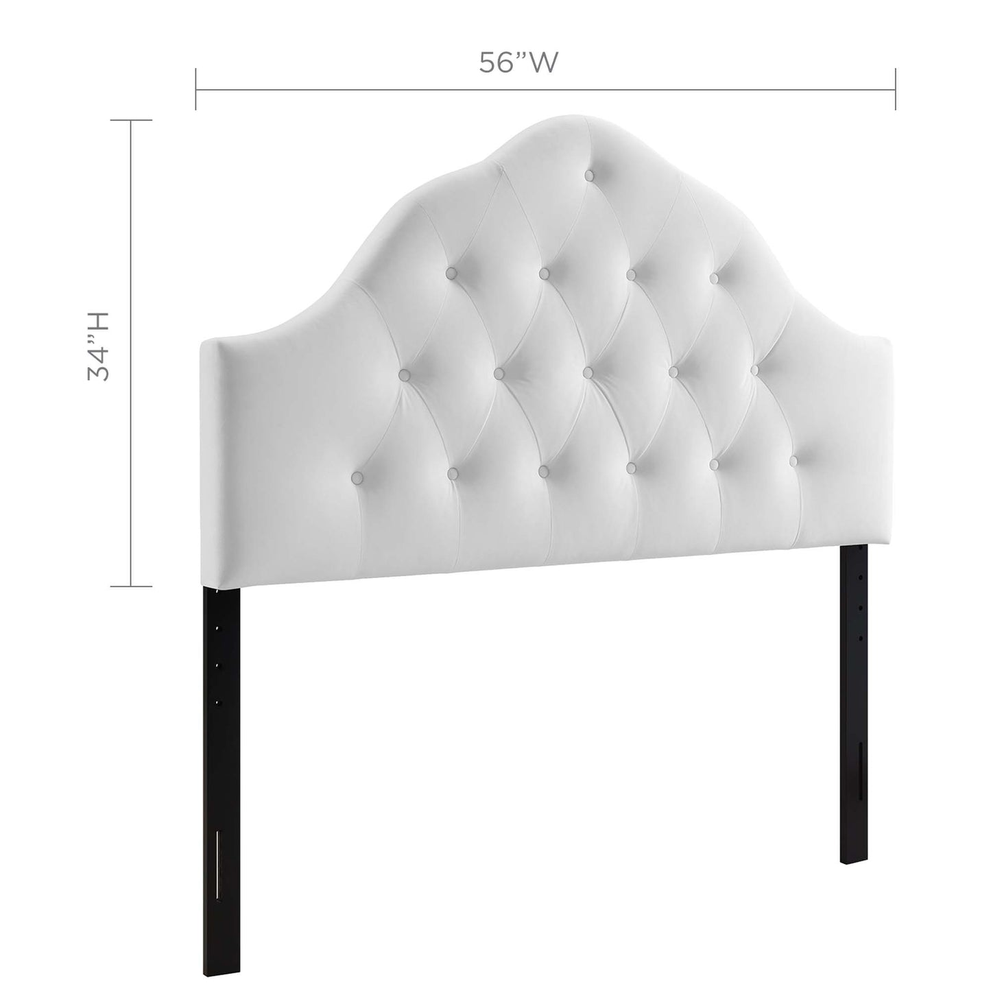 Sovereign Diamond Tufted Performance Velvet Full Headboard