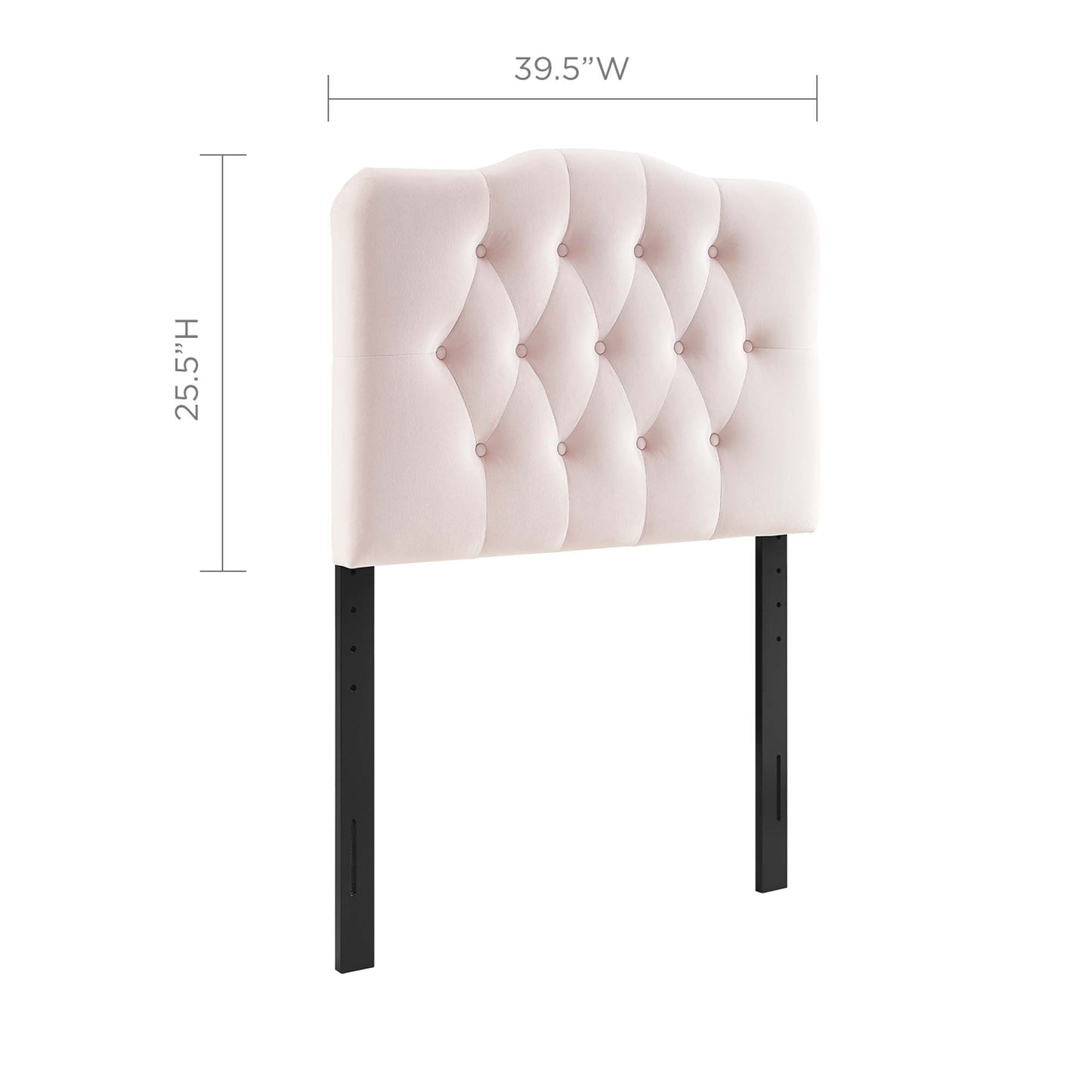 Annabel Diamond Tufted Performance Velvet Twin Headboard