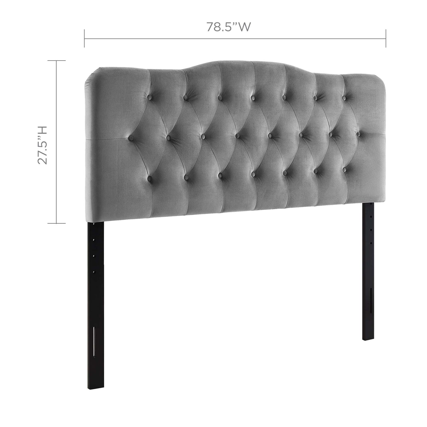 Annabel Diamond Tufted Performance Velvet King Headboard