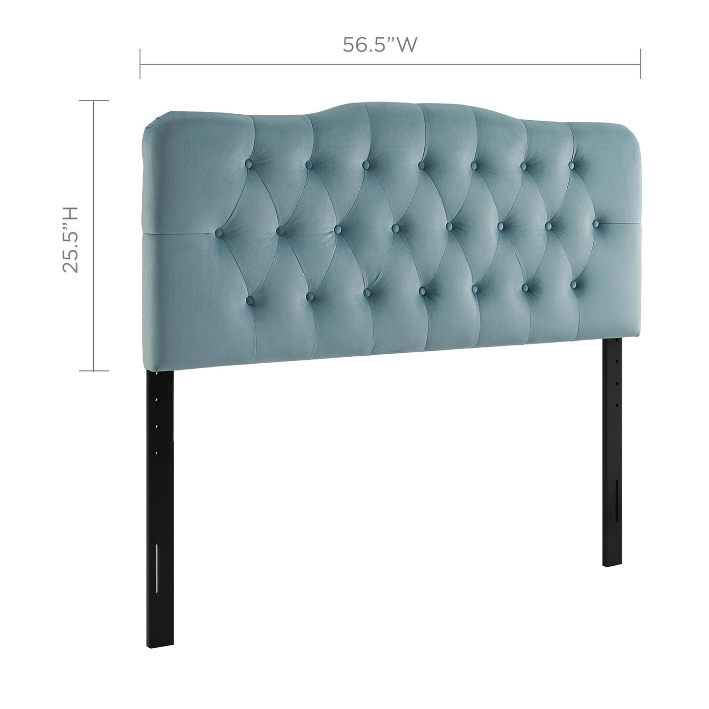 Annabel Diamond Tufted Performance Velvet Full Headboard