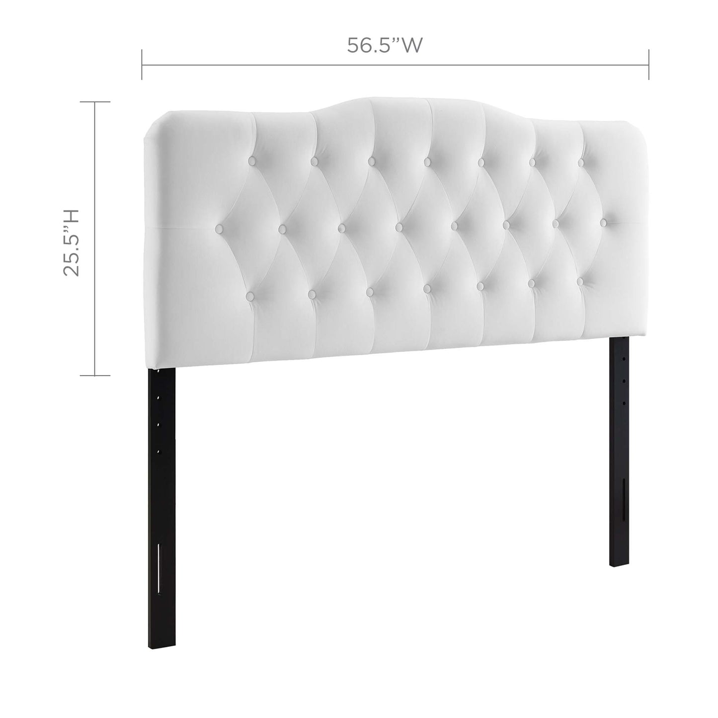 Annabel Diamond Tufted Performance Velvet Full Headboard