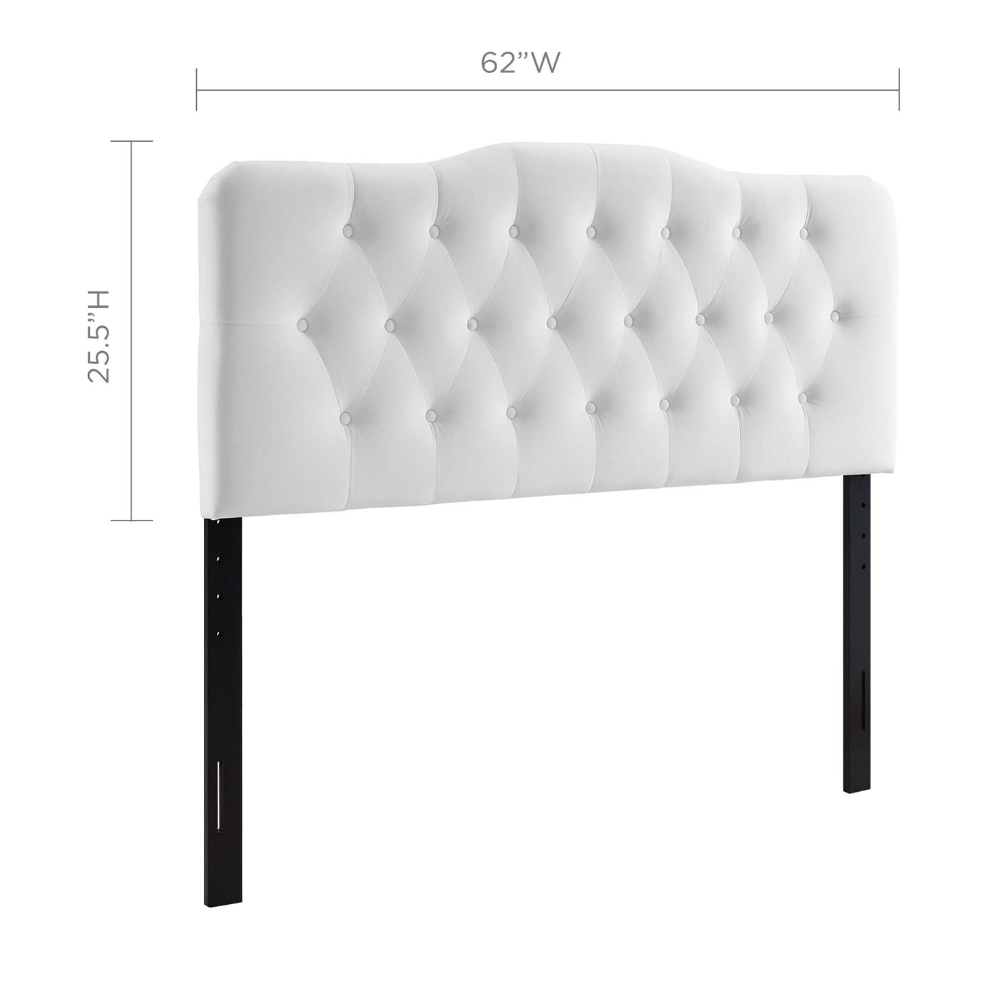 Annabel Diamond Tufted Performance Velvet Queen Headboard