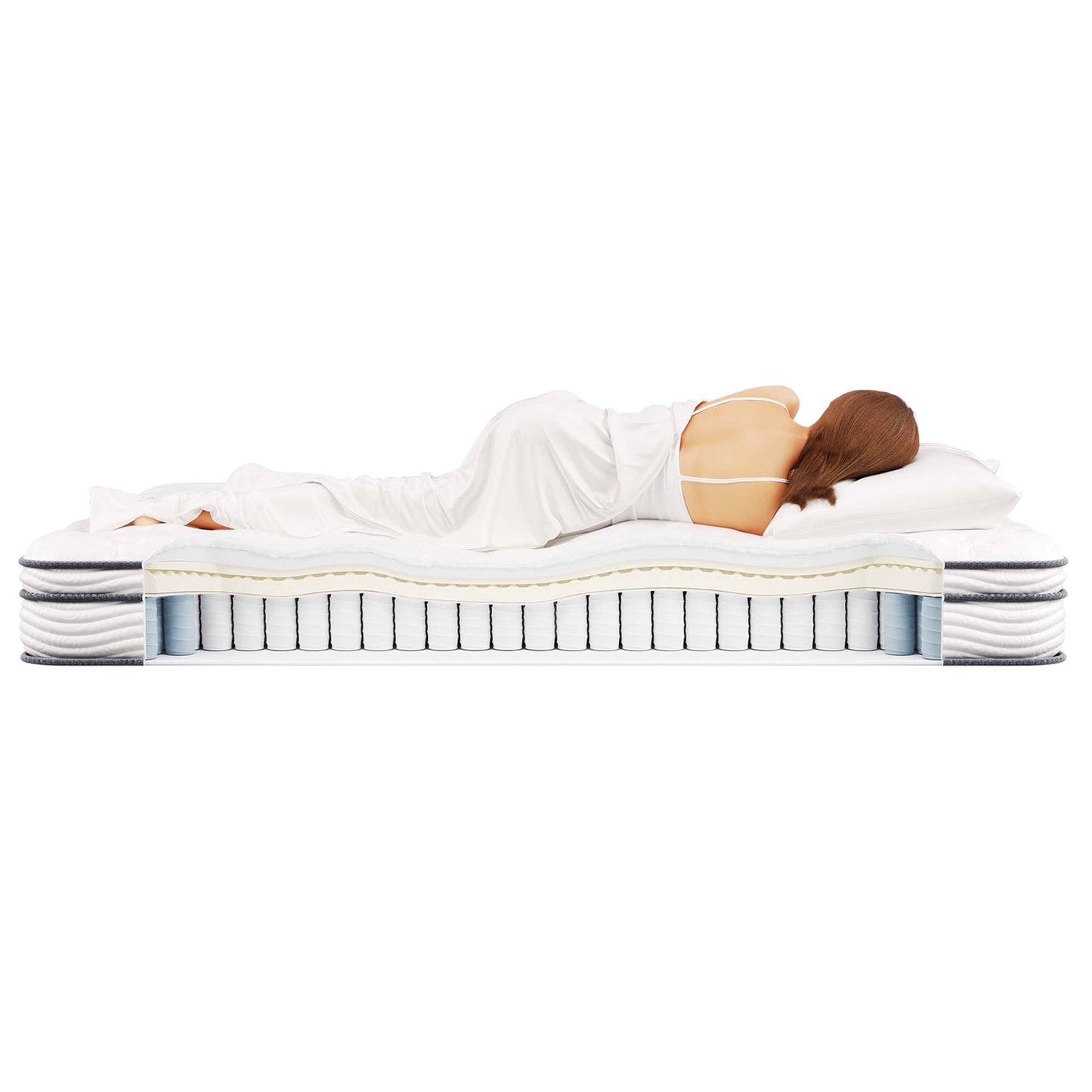 Jenna 8" Innerspring and Foam Queen Mattress