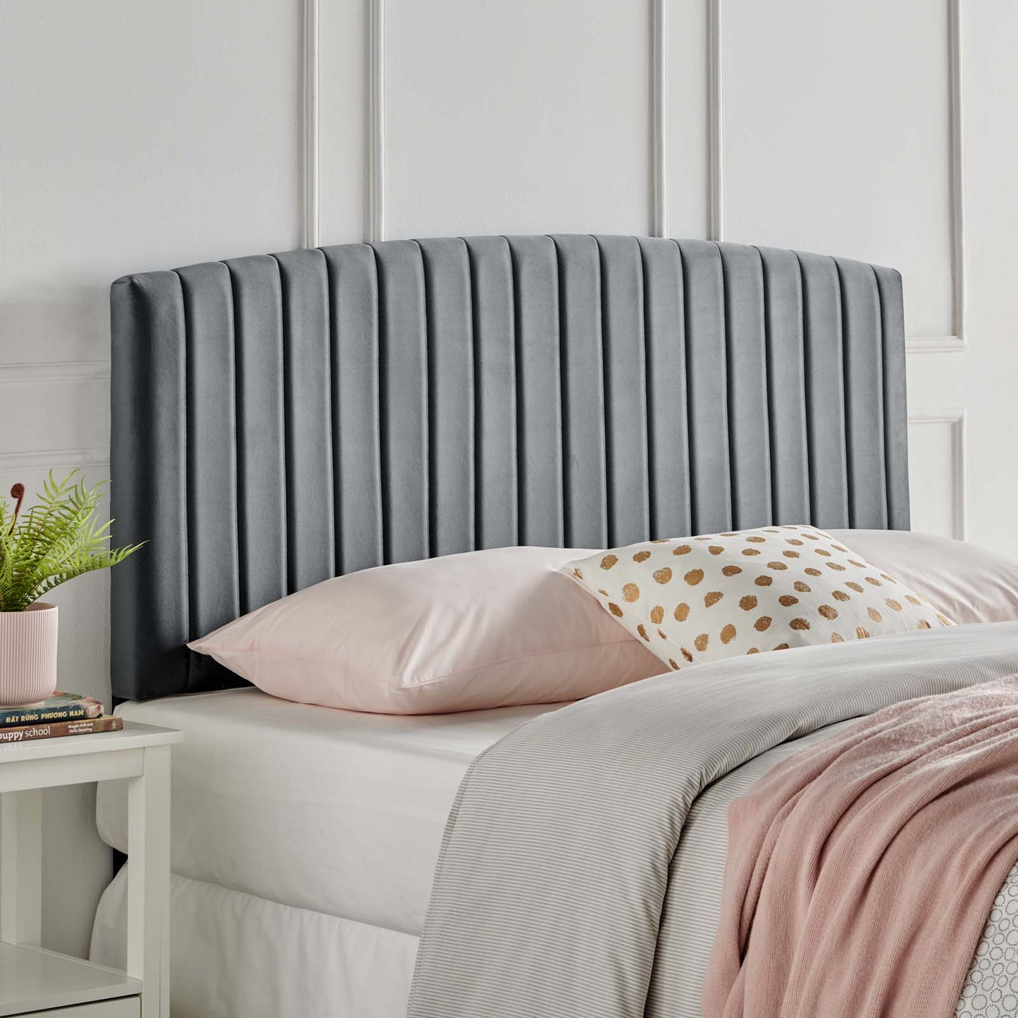 Rebecca Performance Velvet Twin Headboard