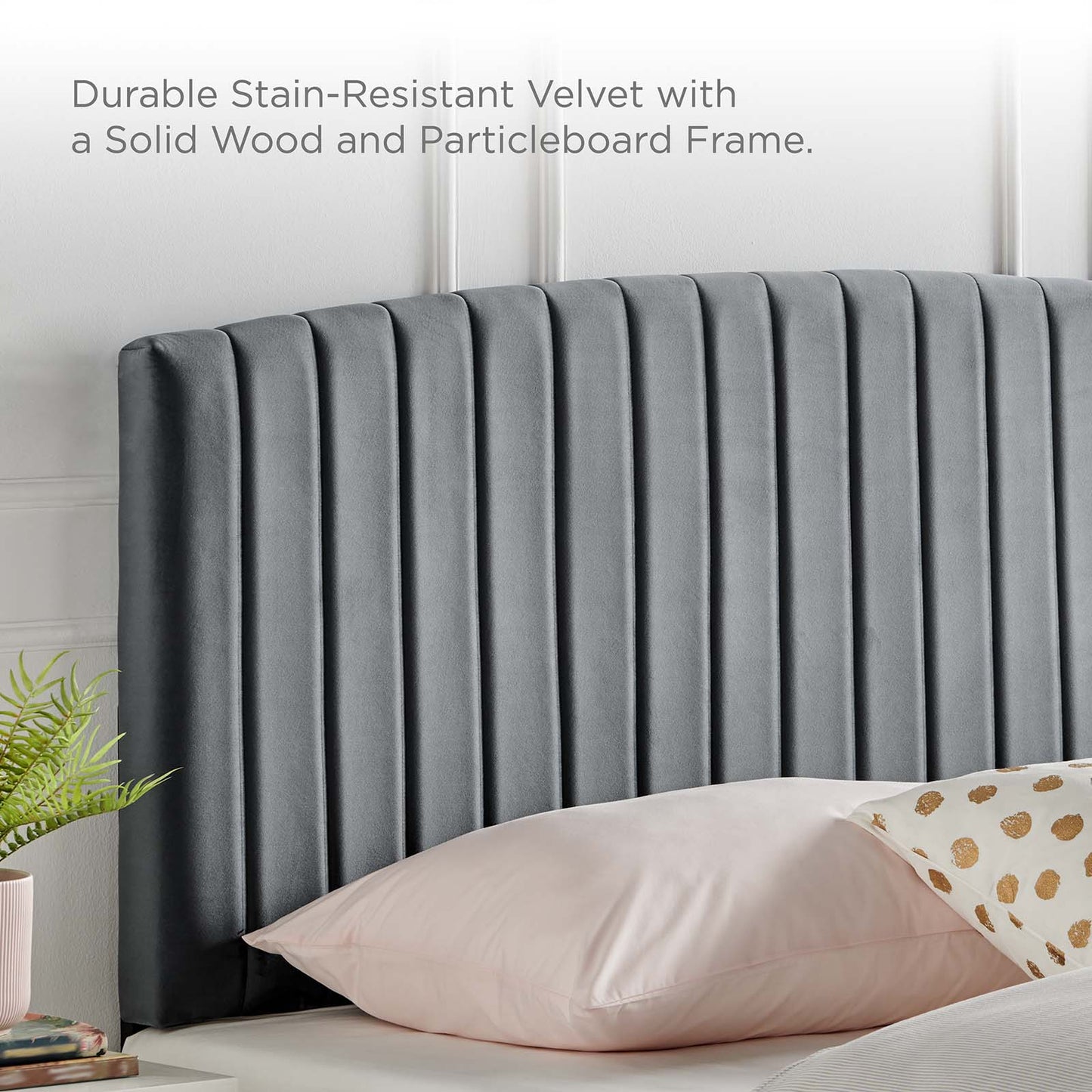 Rebecca Performance Velvet Twin Headboard