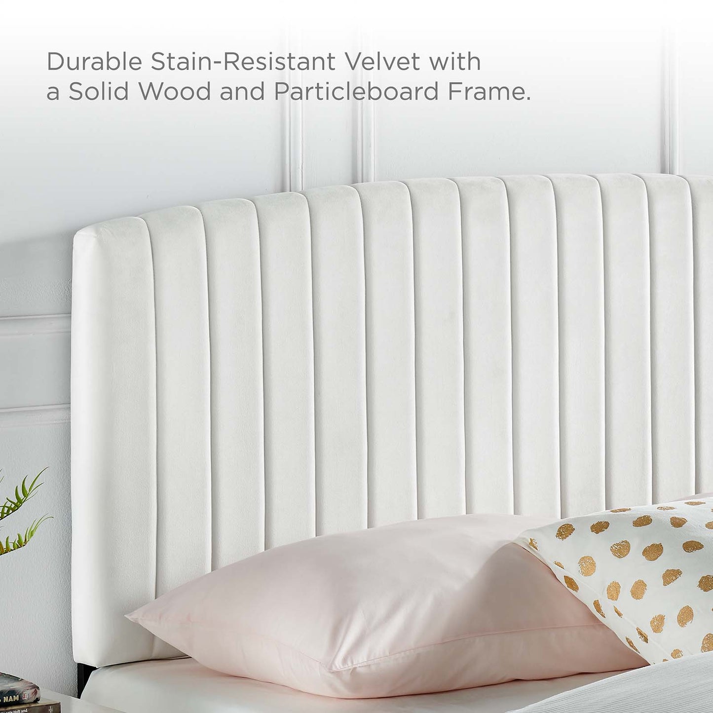 Rebecca Performance Velvet Twin Headboard