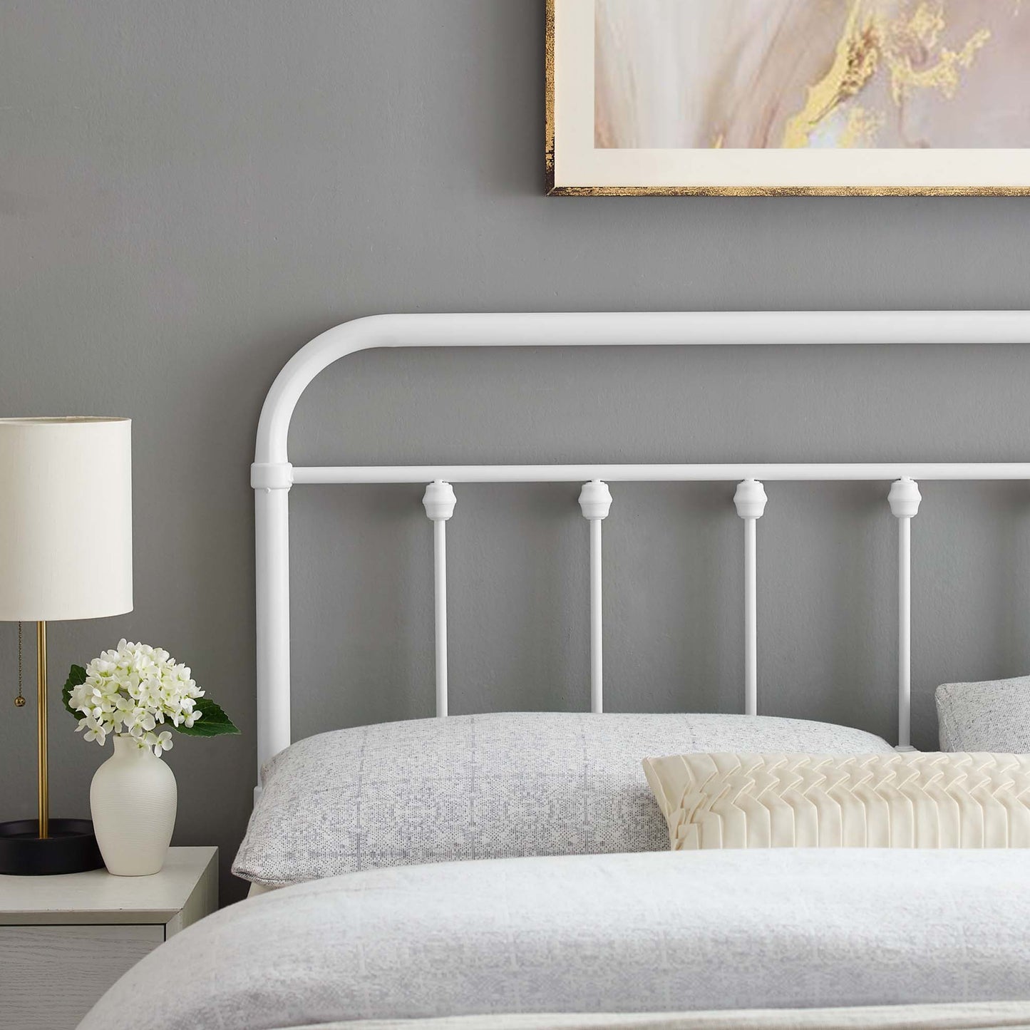 Sage Metal Full Headboard