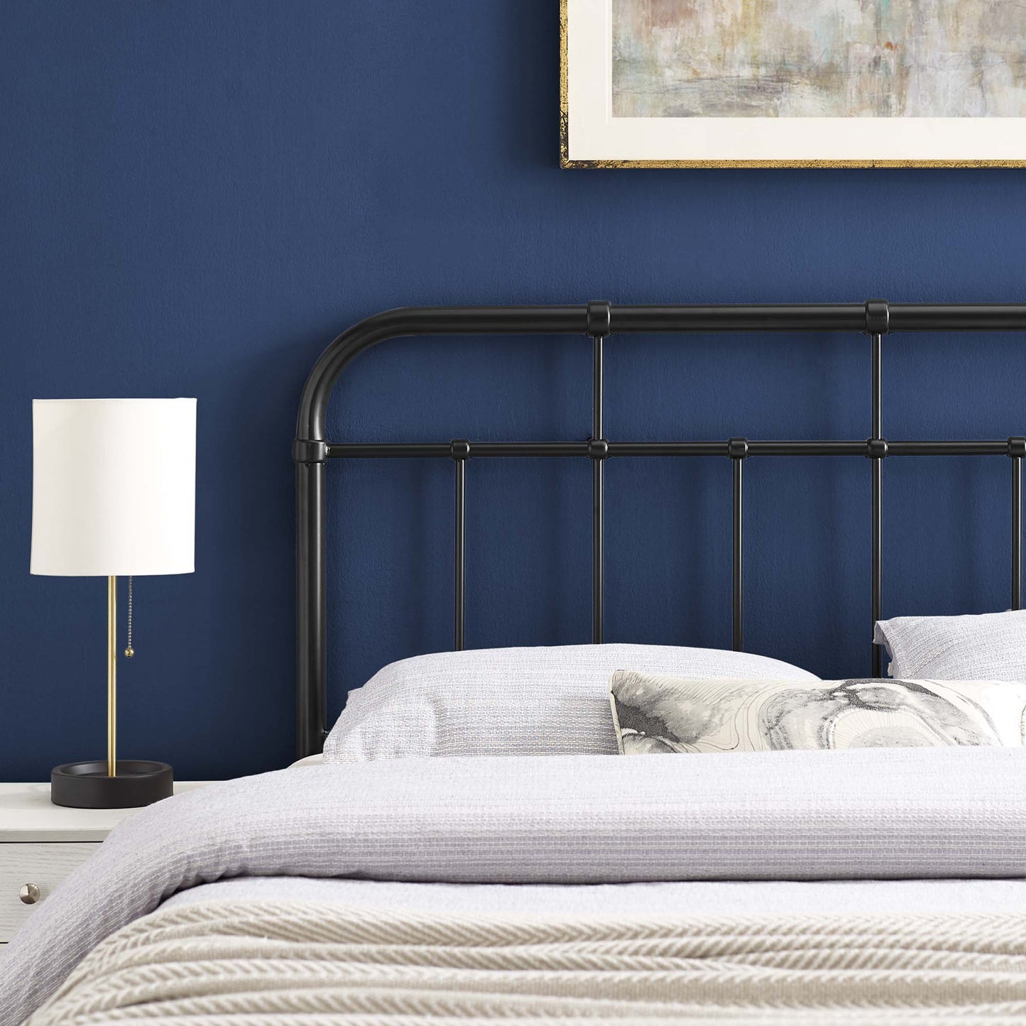 Alessia Metal Full Headboard