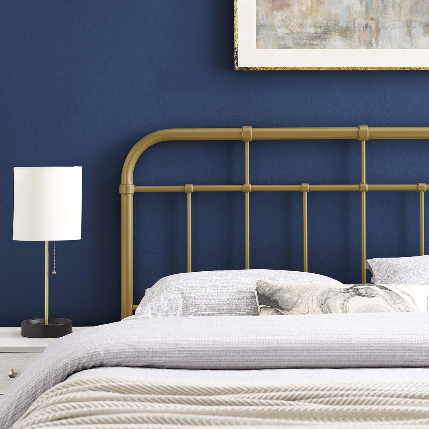 Alessia Metal Full Headboard