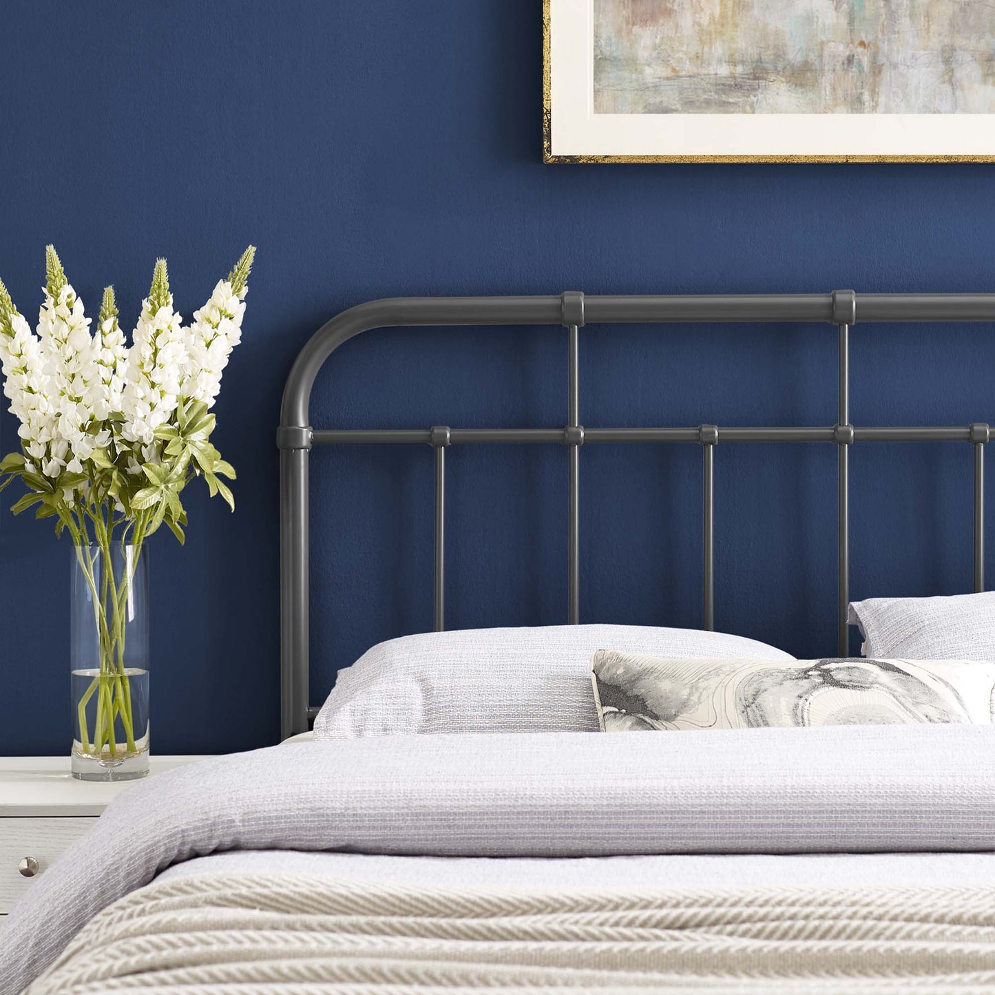 Alessia Metal Full Headboard