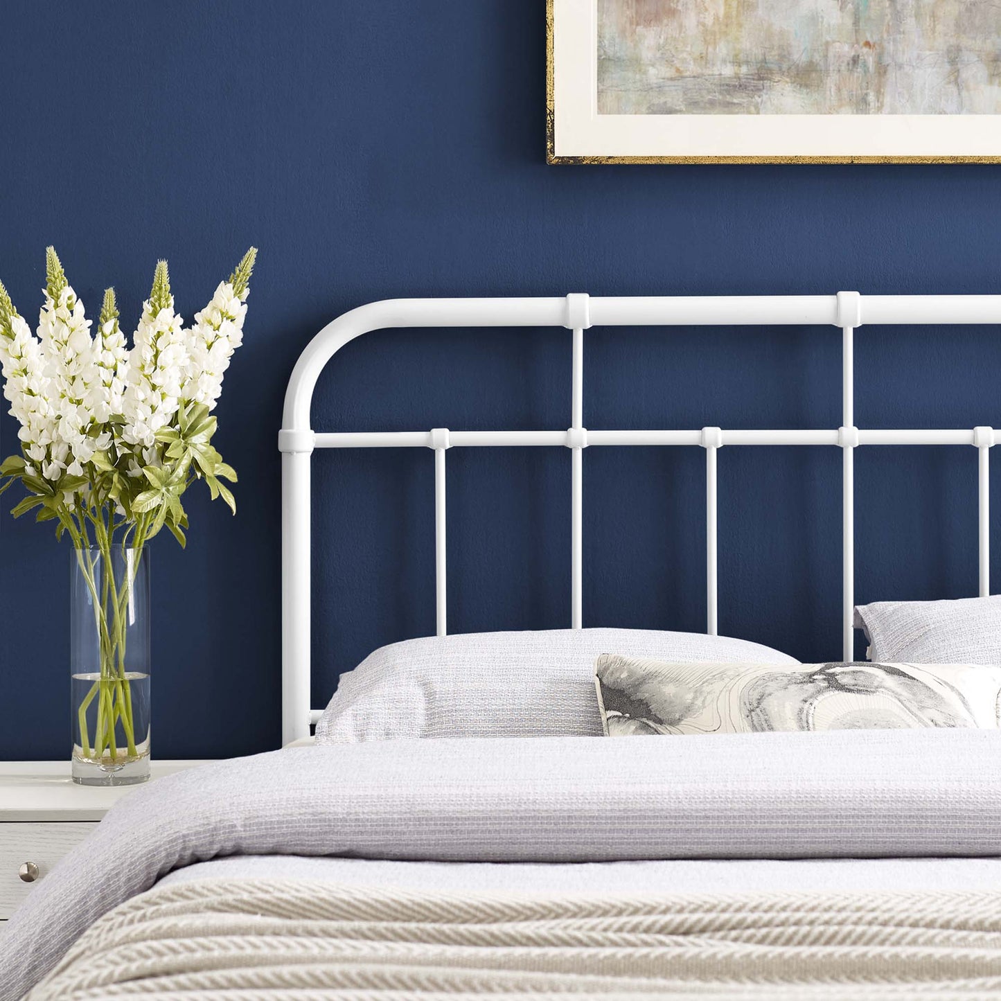 Alessia Metal Full Headboard