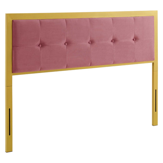 Teagan Tufted Performance Velvet King Headboard