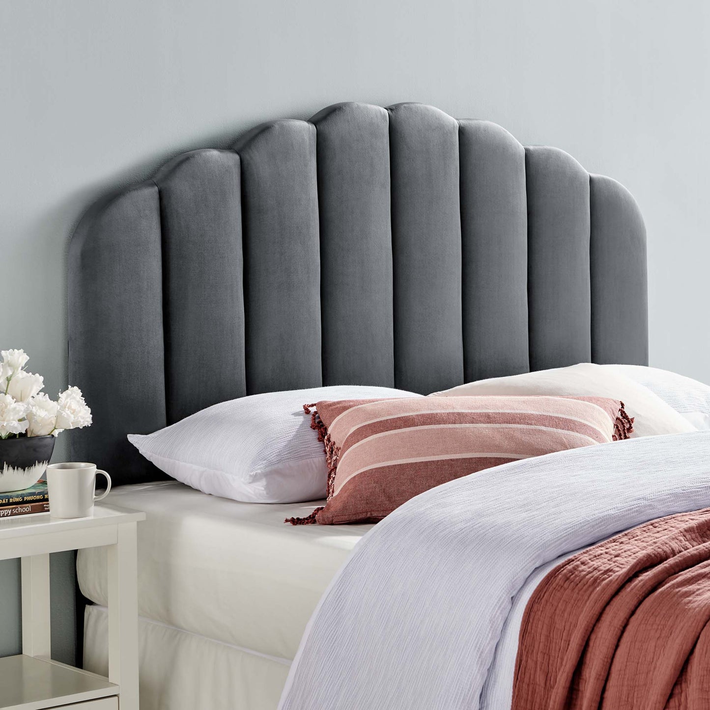 Veronique Performance Velvet Twin Headboard