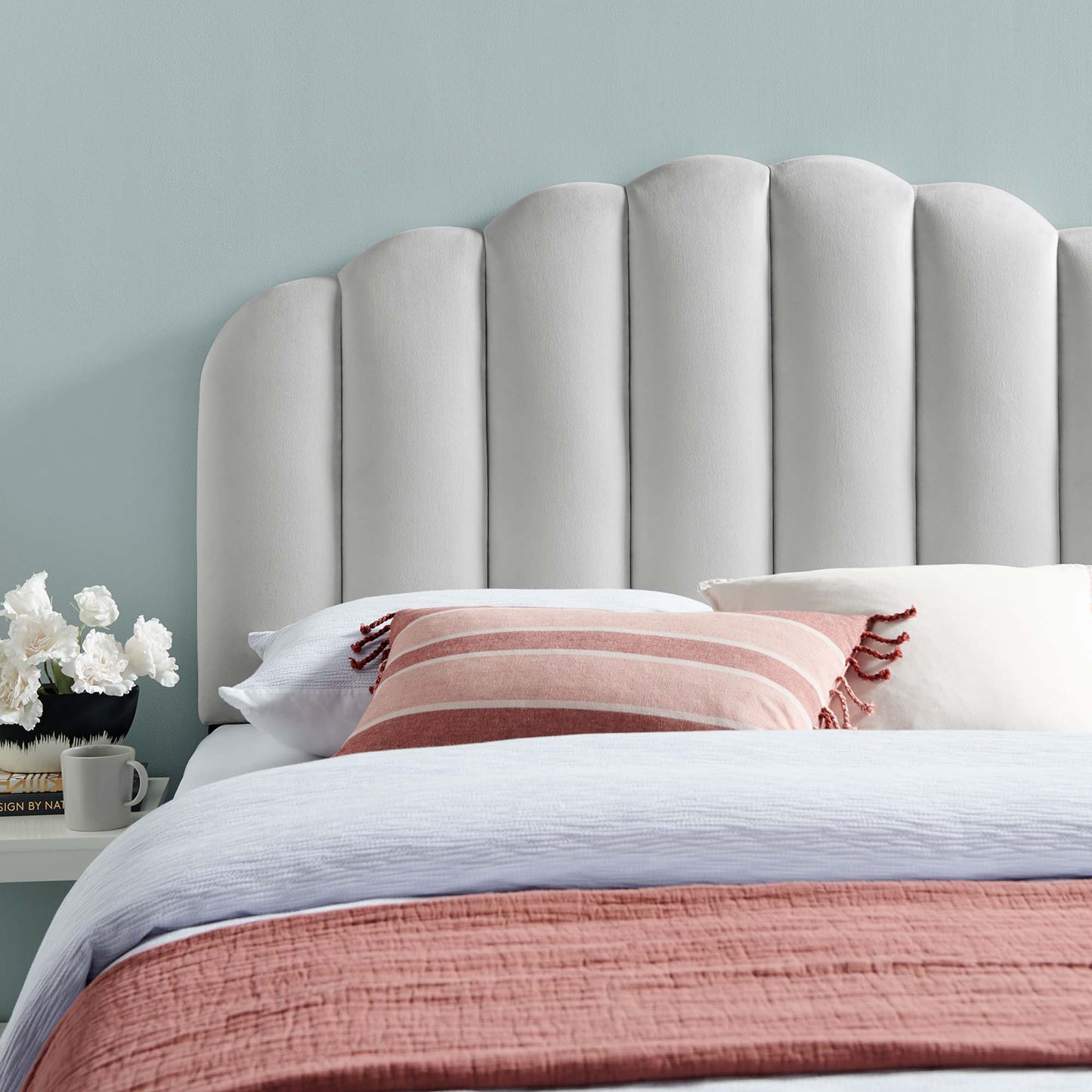 Veronique Performance Velvet Twin Headboard