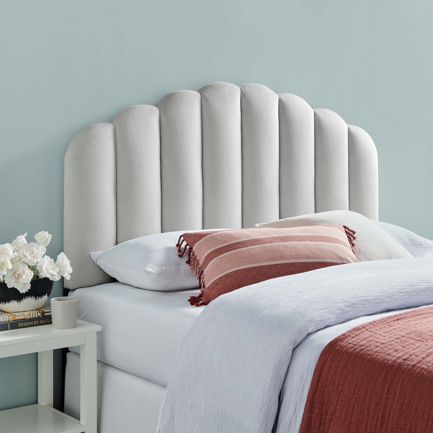 Veronique Performance Velvet Twin Headboard